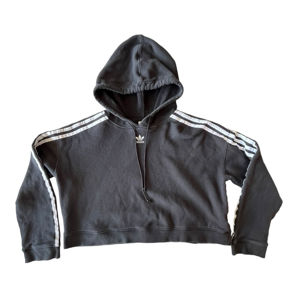 adidas Originals Cropped Hoodie, Women’s Medium Sweatshirt Retro Streetwear
